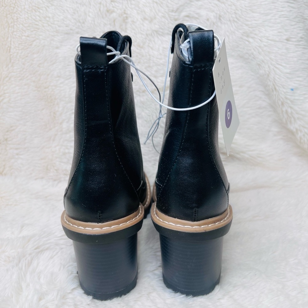 Women’s Tessa Boots Lace Up Combat Mioto New - Picture 3 of 4